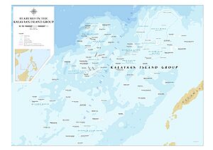 Features in the Kalayaan Island Group