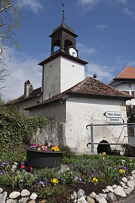 Center of the village and bell tower
