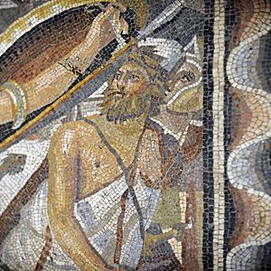 Gaziantep Zeugma Museum Achilles mosaic 7009