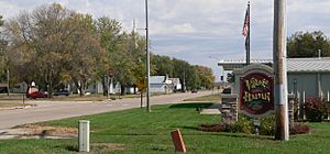 Downtown Hadar: Main Street (Nebraska Highway 13)