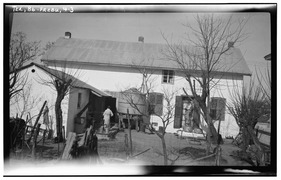 Historic American Buildings Survey, Bartlett Cocke, Photographer March 5, 1934 SOUTHWEST ELEVATION (REAR). - Pfeil House, 125 West San Antonio Street, Fredericksburg, Gillespie HABS TEX,86-FREBU,4-3