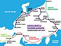 Hokuriku Shinkansen 2024 Map