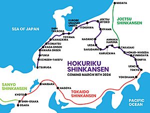Hokuriku Shinkansen 2024 Map