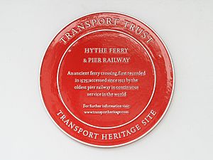 Hythe Pier Red Plaque-1
