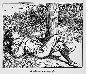 Illustrations by K. M. Skeaping for the Holiday Prize by E. D. Adams-pg-036-A delicious doze