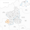 Karte Gemeinde Thalheim AG 2010
