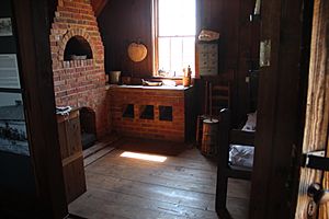 Kitchen living quarters, Chief Vann House Sept 2017