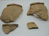 Korean-style plain coarce pottery pieces from Yoshinogari Site