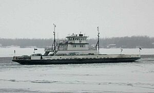 LCTC ferry Cumberland in winter 1 (cropped)