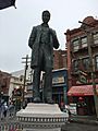 Lew R Wasserman statue Universal Florida