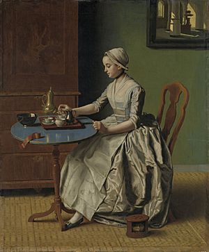 Liotard-Lady Pouring Chocolate
