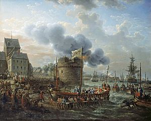 Louis XVI visitant le port de Cherbourg en 1786