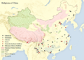 Map of Religions in China