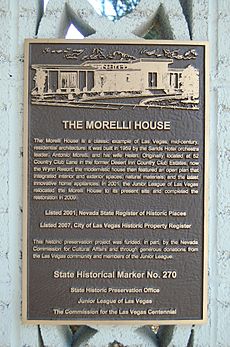 Morelli House State Historical Marker No. 270