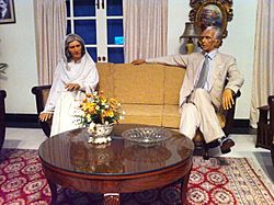 Muhammad Ali Jinnah with sister Fatima Jinnah