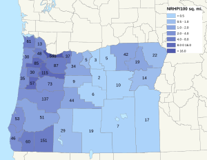 NRHP Oregon Map