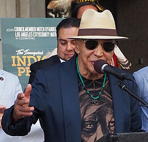 Pat Vegas at L.A. prepares for its first Indigenous Peoples Day (cropped).jpg