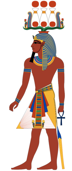 Pharaoh with Hemhem crown