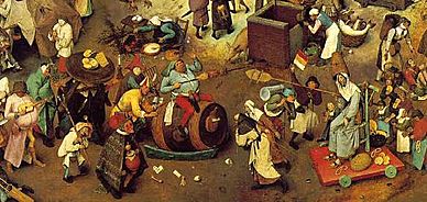 Pieter Bruegel the Elder- The Fight between Carnival and Lent detail 3.jpg