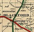 RR Map of Blackford County 1890s