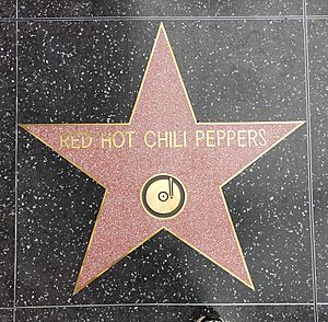 Red Hot Chili Peppers star on Hollywood Blvd near Amoeba record store 20220331 141155
