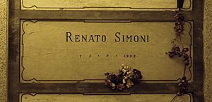 Renato Simoni grave Milan 2015