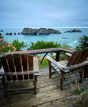 Rock formation in Elk, California