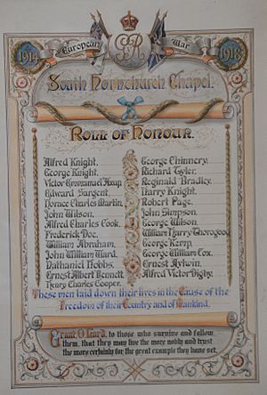 Roll of honour