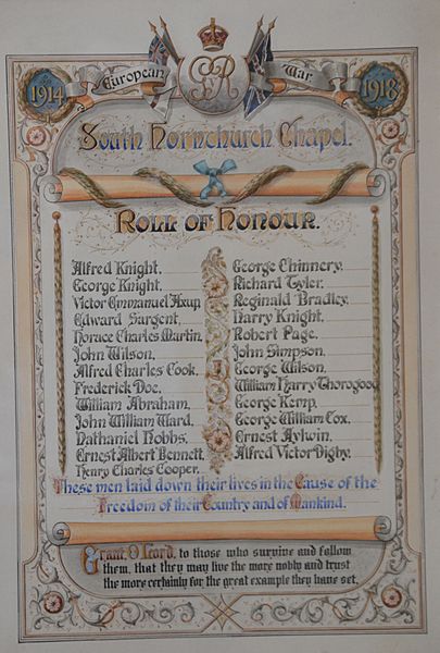 Roll of honour