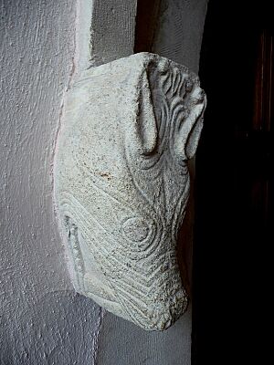 Saxon wolf's head, Deerhurst - geograph.org.uk - 1732981