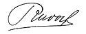 Rudolf's signature