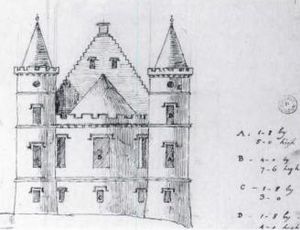 Sketch of an addition to Ardincaple Castle, by Robert Adam