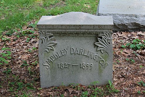 Smedley Darlington Grave in Oaklands Cemetery, West Chester, Pennsylvania