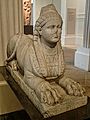 Sphinx commissioned by the Earl of Arundel to partner a Roman Sphinx, 17th century CE MH