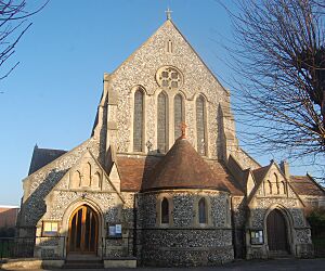 St Andrew the Apostle's Church, Victoria Road, Worthing (NHLE Code 1263177) (February 2023) (West End) (2)
