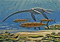 Styxosaurus and Xiphactinus