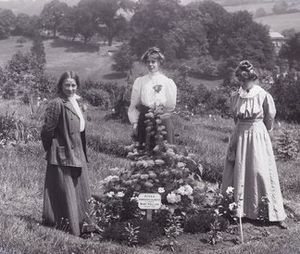 Suffragettes Adela Pankhurst, Jessie and Annie Kenney 1910
