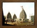 Temples at Deorgag, Santal Parhanas, Bihar - William Hodges, 1782 - BL Foster 396