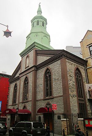 Transfiguration Church 25 Mott Street from north