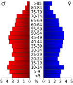 USA Perry County, Tennessee.csv age pyramid