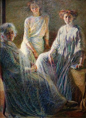 Umberto Boccioni, 1909-10, Three Women (Tre donne)