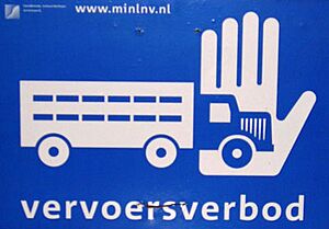 Vervoersverbod sign