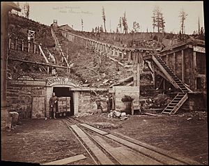 View of the mines at Marysville Montana by Carleton E Watkins