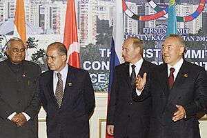 Vladimir Putin in Kazakhstan 4 June 2002-3
