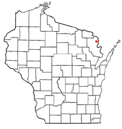 Location of Beecher, Wisconsin