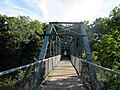 Willimantic pedestrian bridge, middle