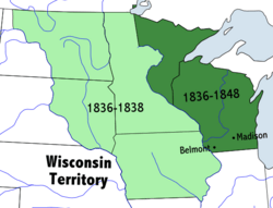 Location of Wisconsin Territory