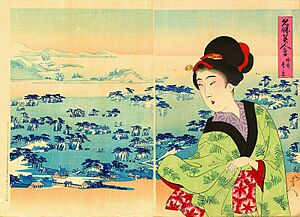 Yōshū Chikanobu Matsushima in Rikuzen Province