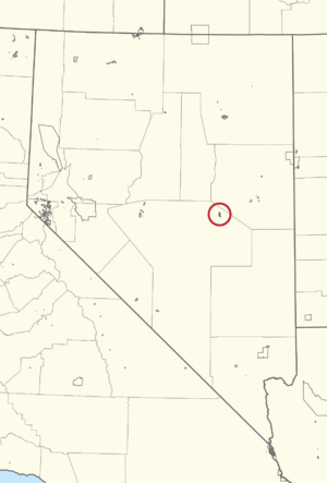 0975R Duckwater Reservation Locator Map