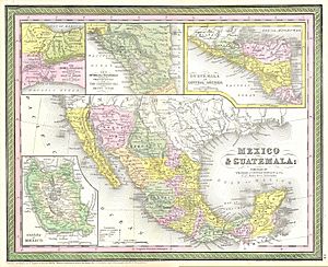 1850 Mitchell Map of Mexico ^ Texas - Geographicus - MexicoTexas-m-50